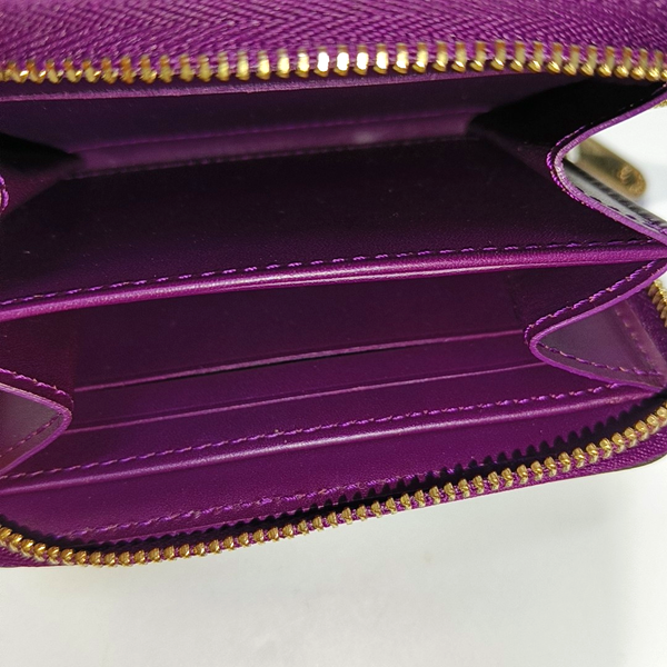 ZIPPY Monogram Patent Leather Red Wallet