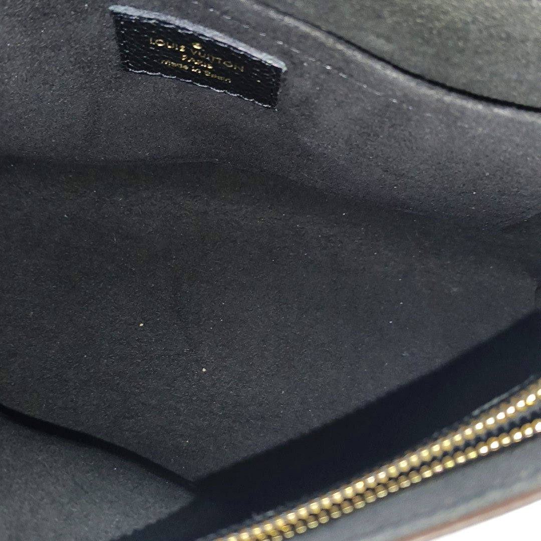 SAINT PLACIDE Monogram Coated Canvas Black