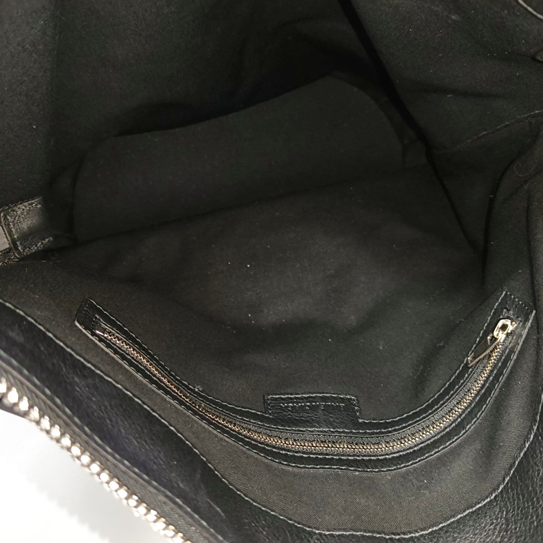 Calfskin Shoulder Bag Black