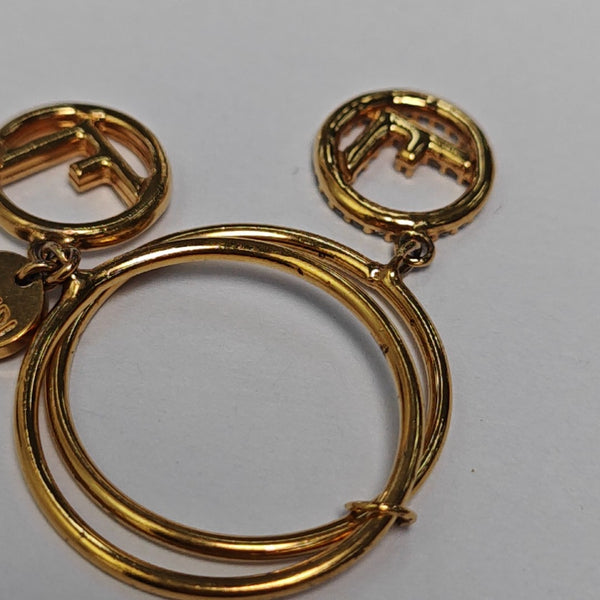 F Is Metal Gold Ring EU 54