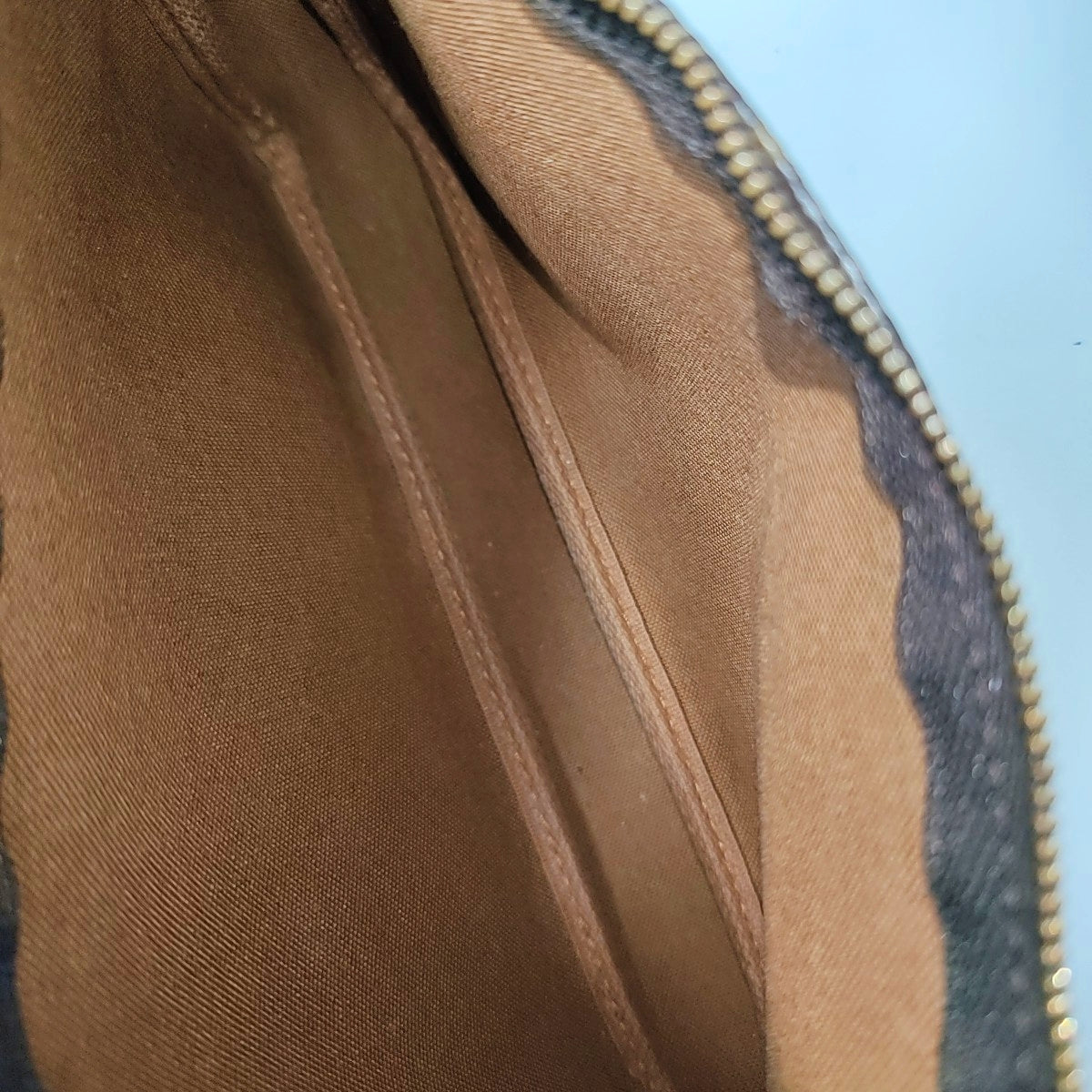 ACCESSOIRES Monogram Coated Canvas Brown
