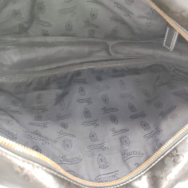 Monogram Coated Canvas Crossbody Bag Black