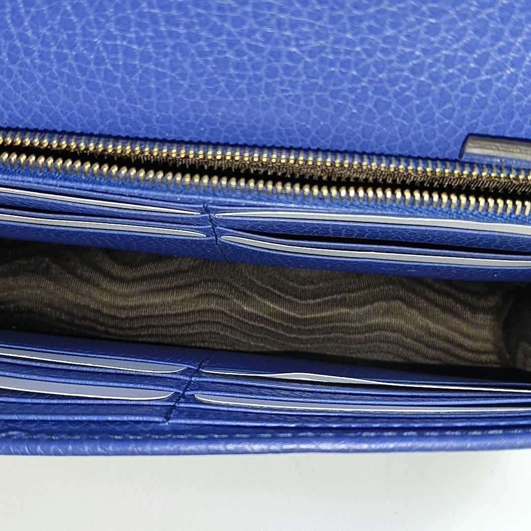 Authenticated pre-owned  Interlocking G Calfskin Blue - Shoulder Bag at Looply