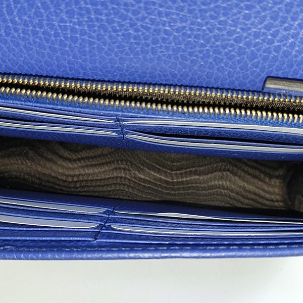 Authenticated pre-owned  Interlocking G Calfskin Blue - Shoulder Bag at Looply