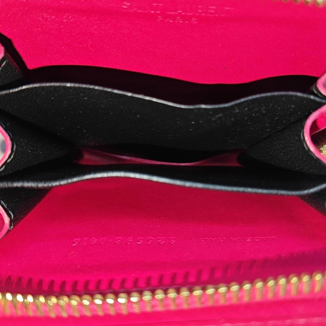 Leather Card Holder Red