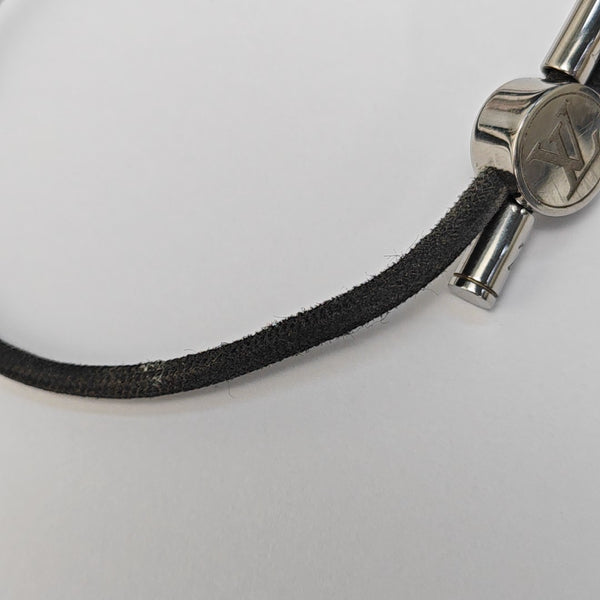 SPACE LV Fabric Gray Bangle
