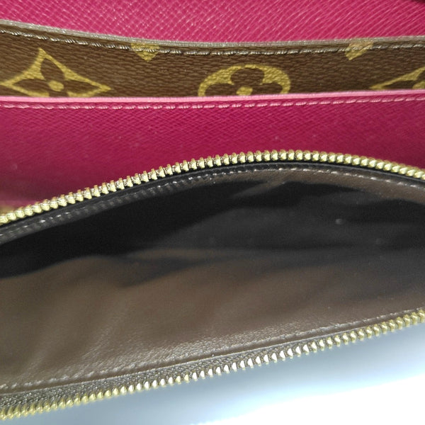 EMILIE Monogram Coated Canvas Brown Wallet