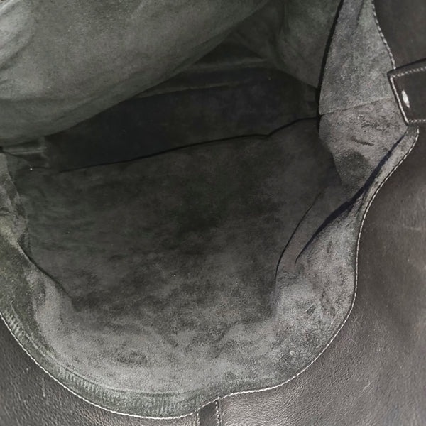 Calfskin Bucket Bag Large Black