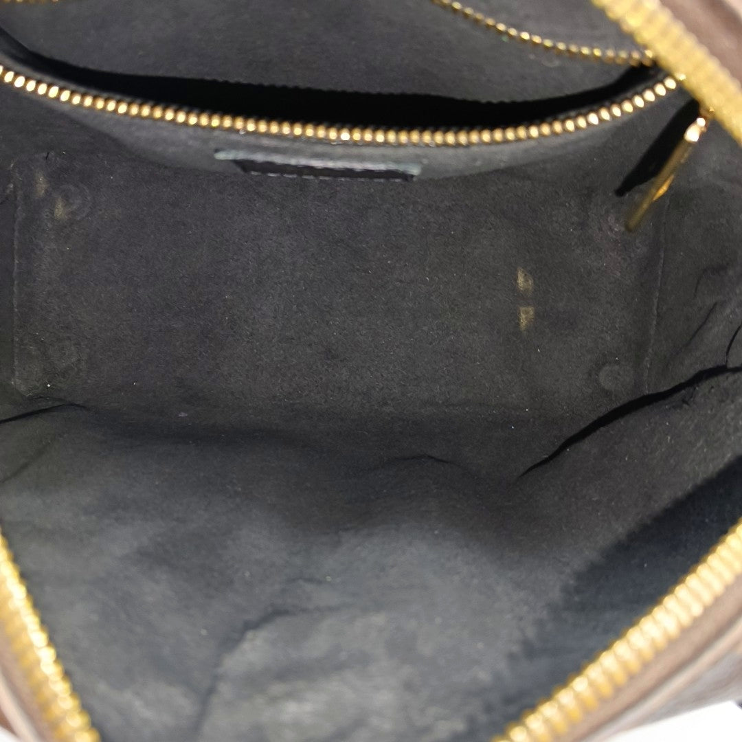 PETITE MALLE Monogram Coated Canvas Brown