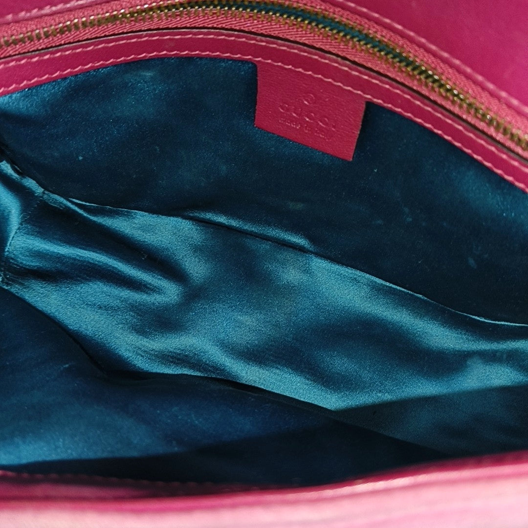 GG Marmont Medium Quilted Velvet Pink