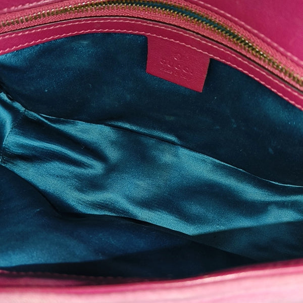 GG Marmont Medium Quilted Velvet Pink