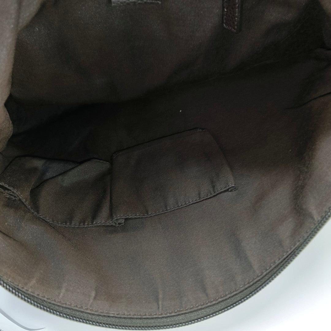 Monogram Coated Canvas Crossbody Bag Brown