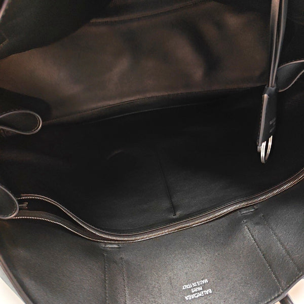 Calfskin Top Handle Bag Black