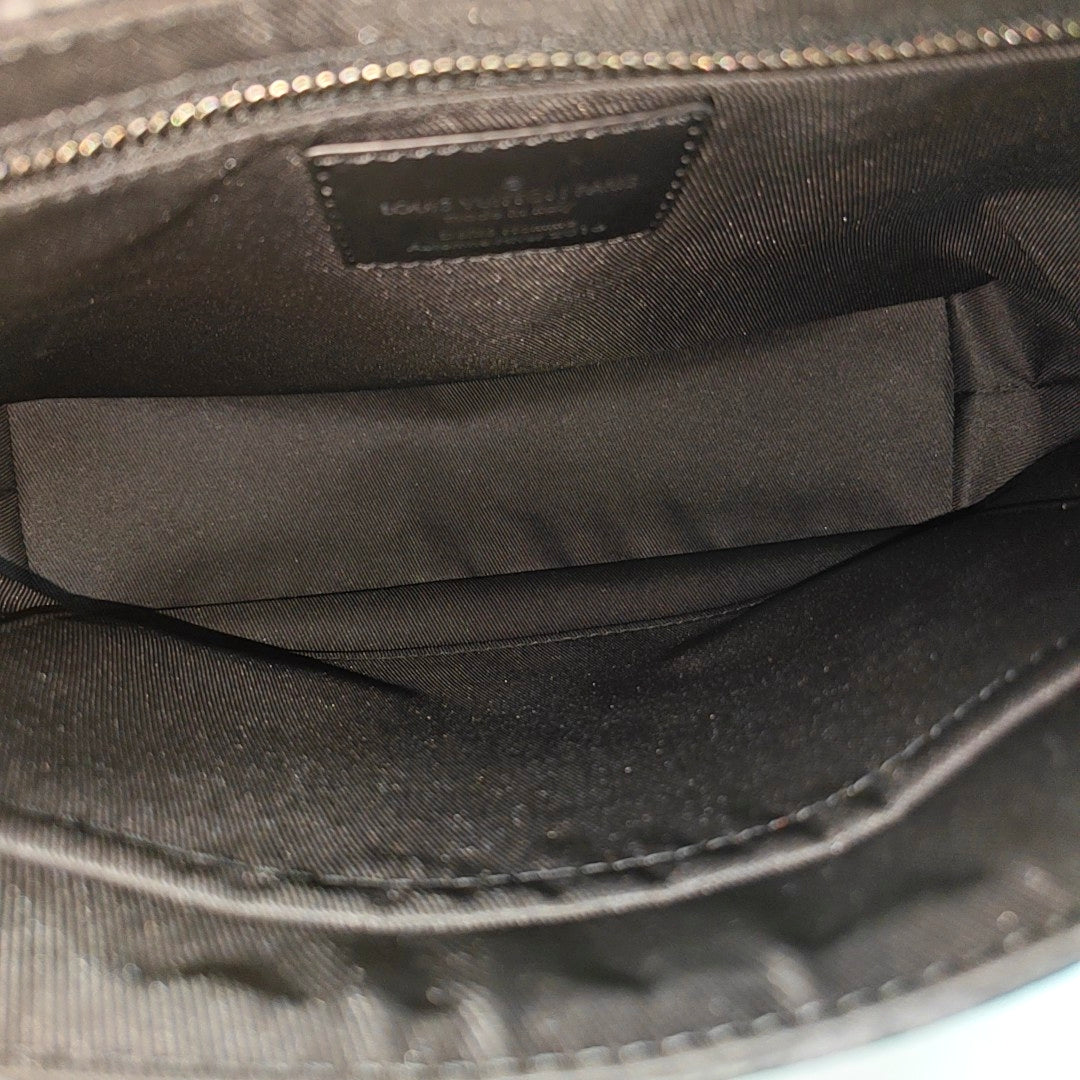 VOYAGER PM Monogram Coated Canvas Black