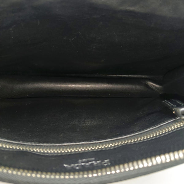 Saffiano Calfskin Clutch Black