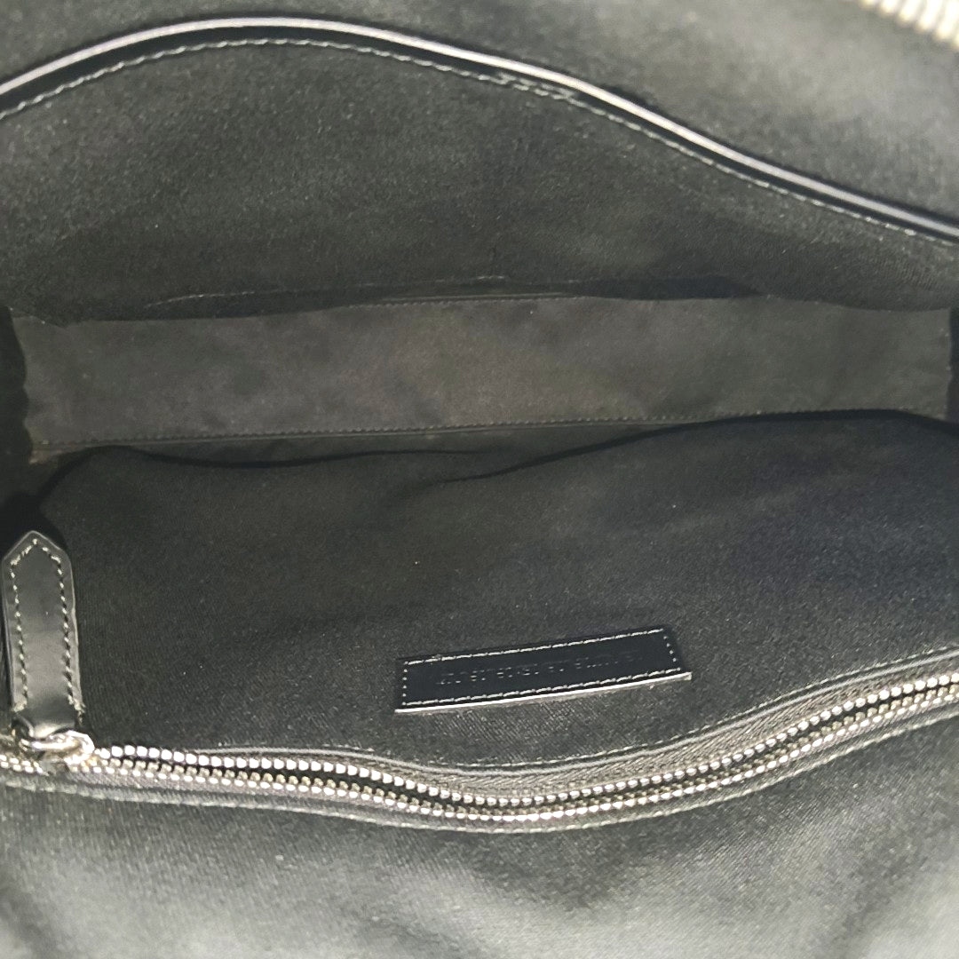 Special Material Top Handle Bag Black
