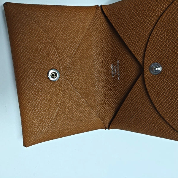 Calvi Epsom Brown Card Holder