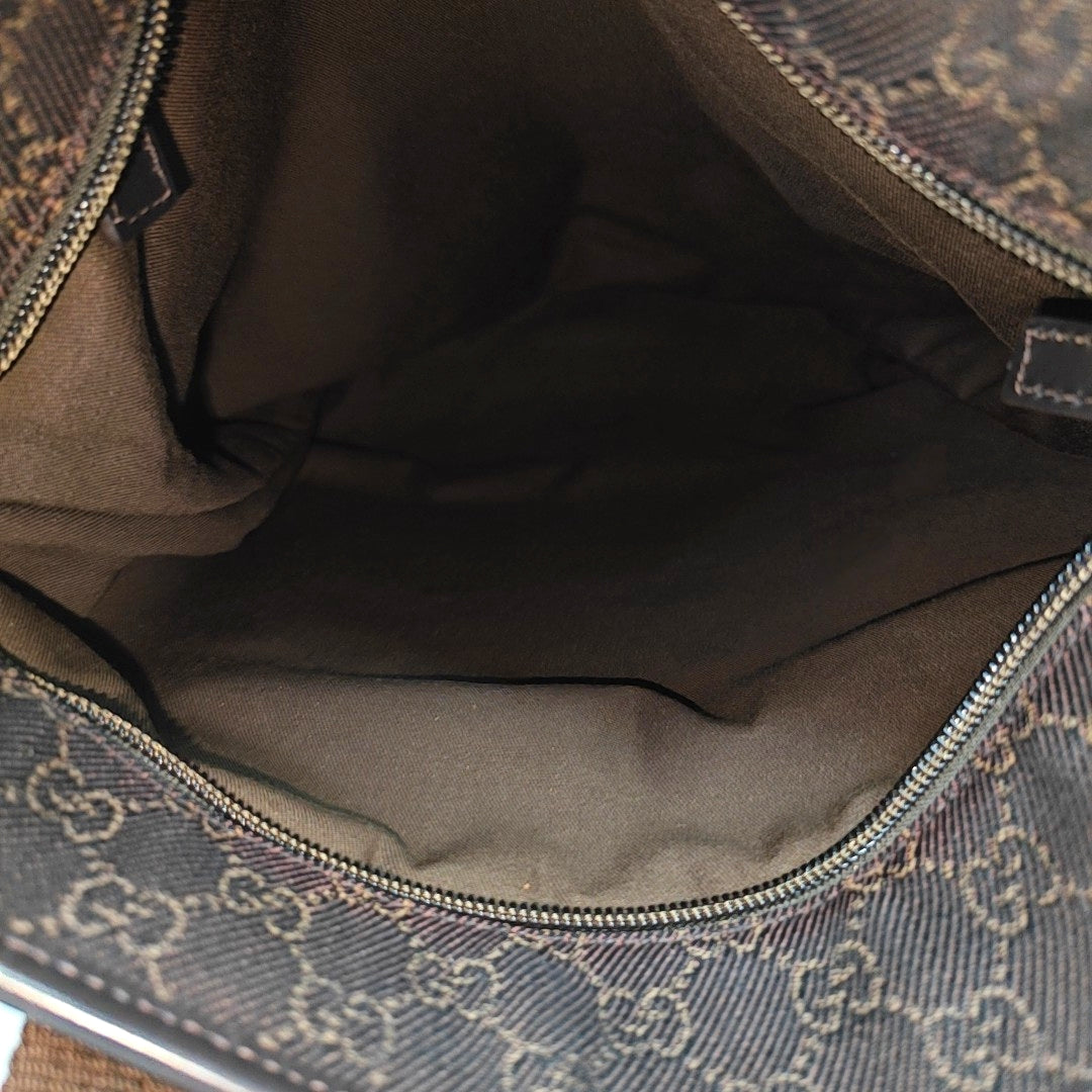 Monogram Canvas Tote Bag Brown