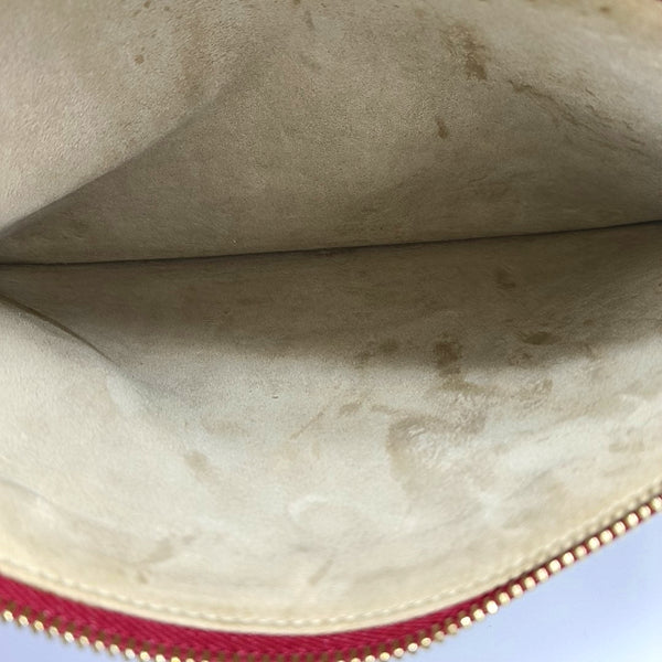 Monogram Coated Canvas Clutch Blue