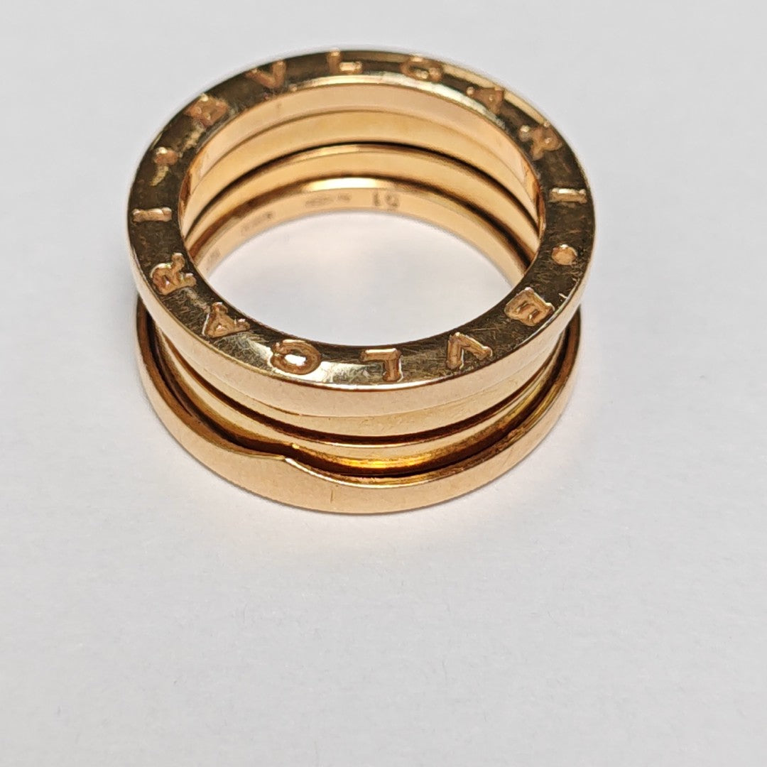 B.ZERO1 18k Rose Gold Ring EU 51