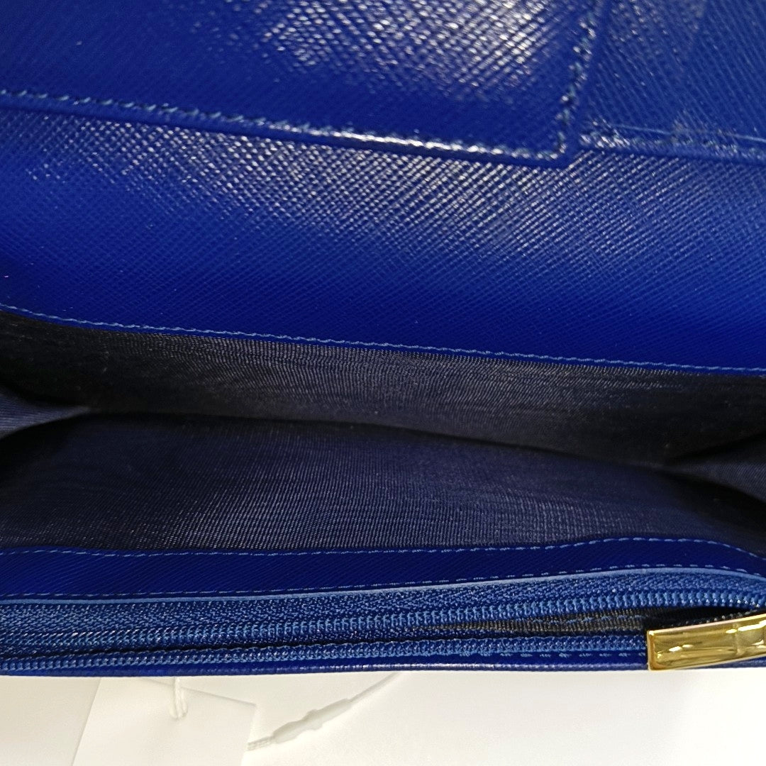 Calfskin Wallet Blue