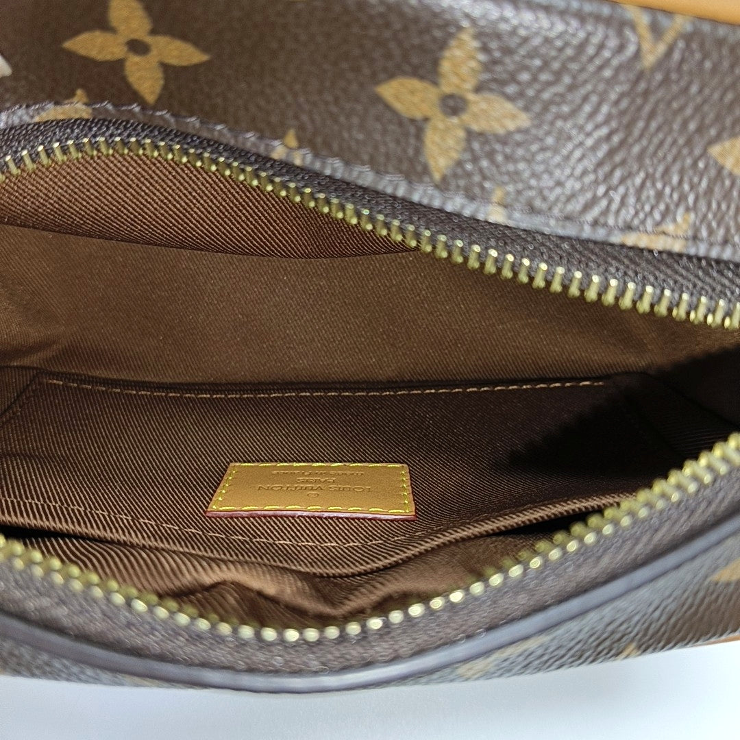 SOFT TRUNK Mini Monogram Coated Canvas Brown