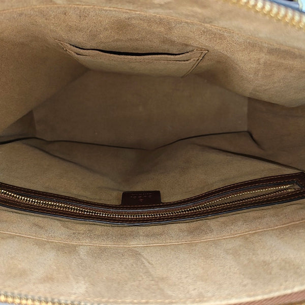 Monogram Coated Canvas Shoulder Bag Black