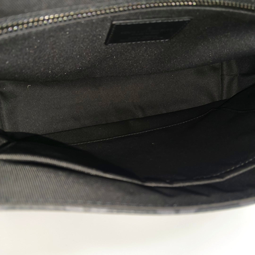 VOYAGER PM Monogram Coated Canvas Black