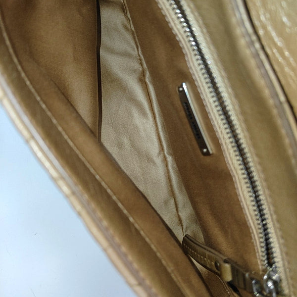 Quilted Calfskin Shoulder Bag Beige