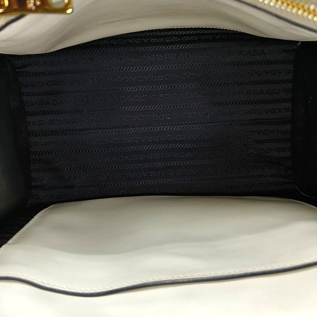 Monochrome Saffiano Calfskin White