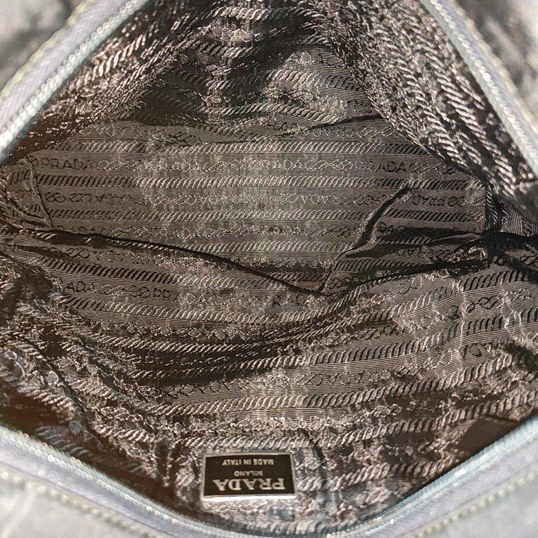 Nylon Shoulder Bag Black
