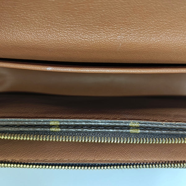 MARCEAU Monogram Coated Canvas Brown