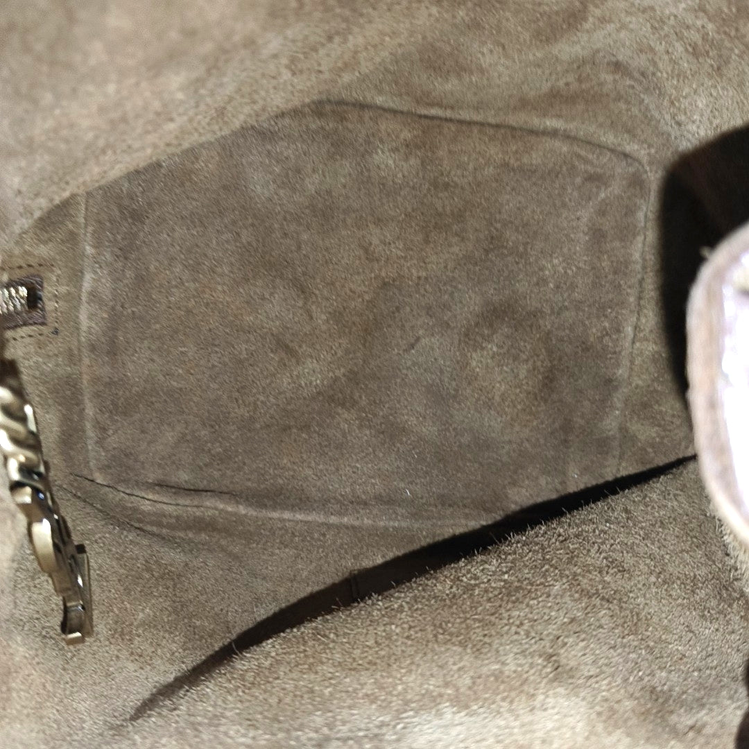 Suede Bucket Bag Brown