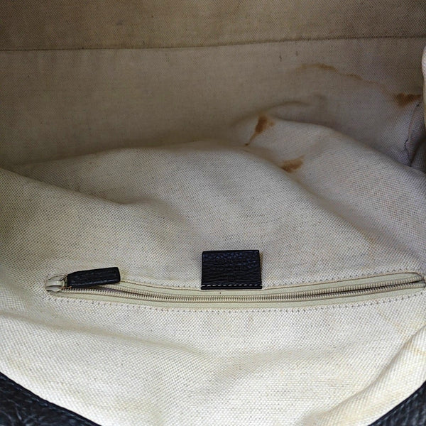 Abbey Calfskin Black