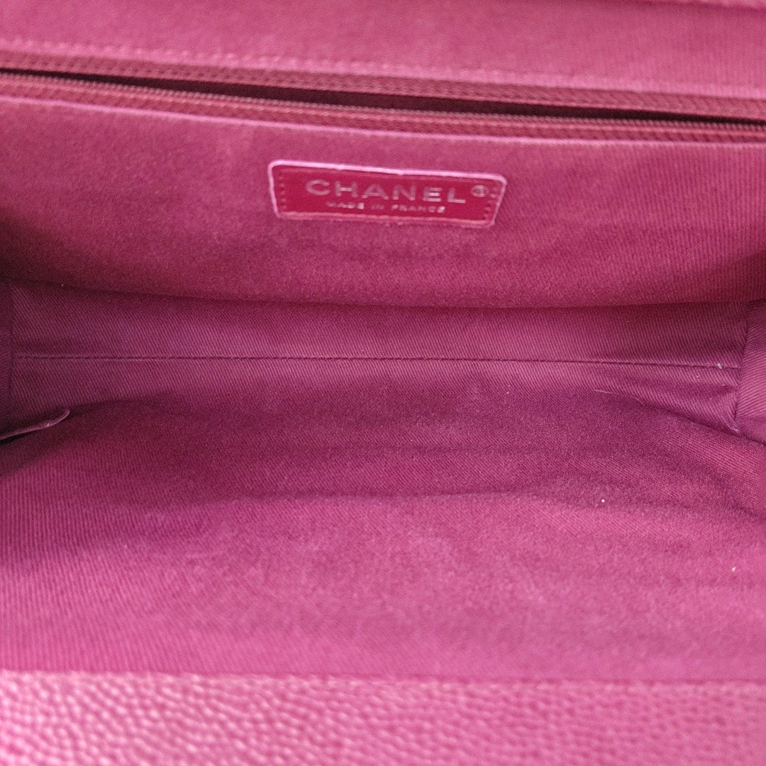 Quilted Leather Clutch Red