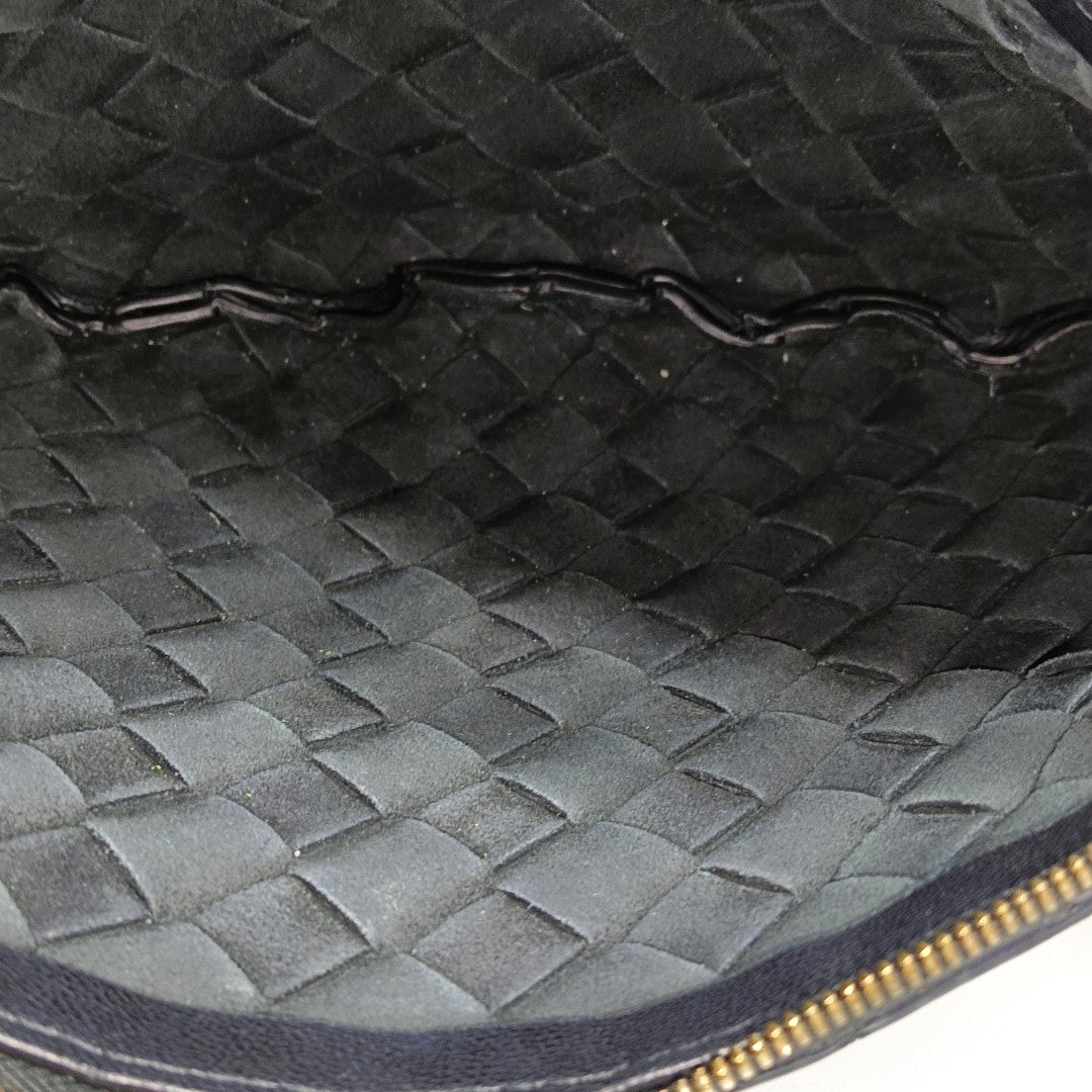 Lambskin Top Handle Bag Black