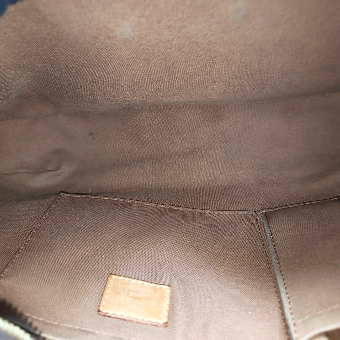 VINTAGE THAMES GM Monogram Coated Canvas Brown