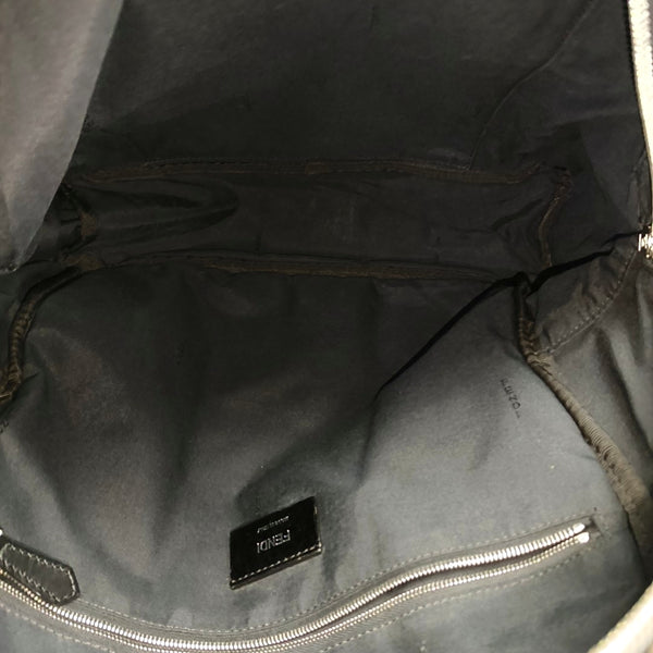 Coated Canvas Backpack Black