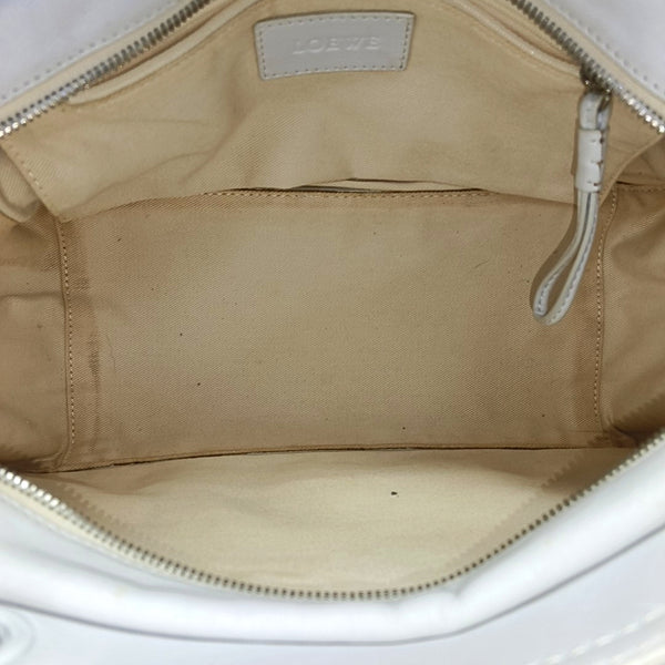 Quilted Calfskin Tote Bag White