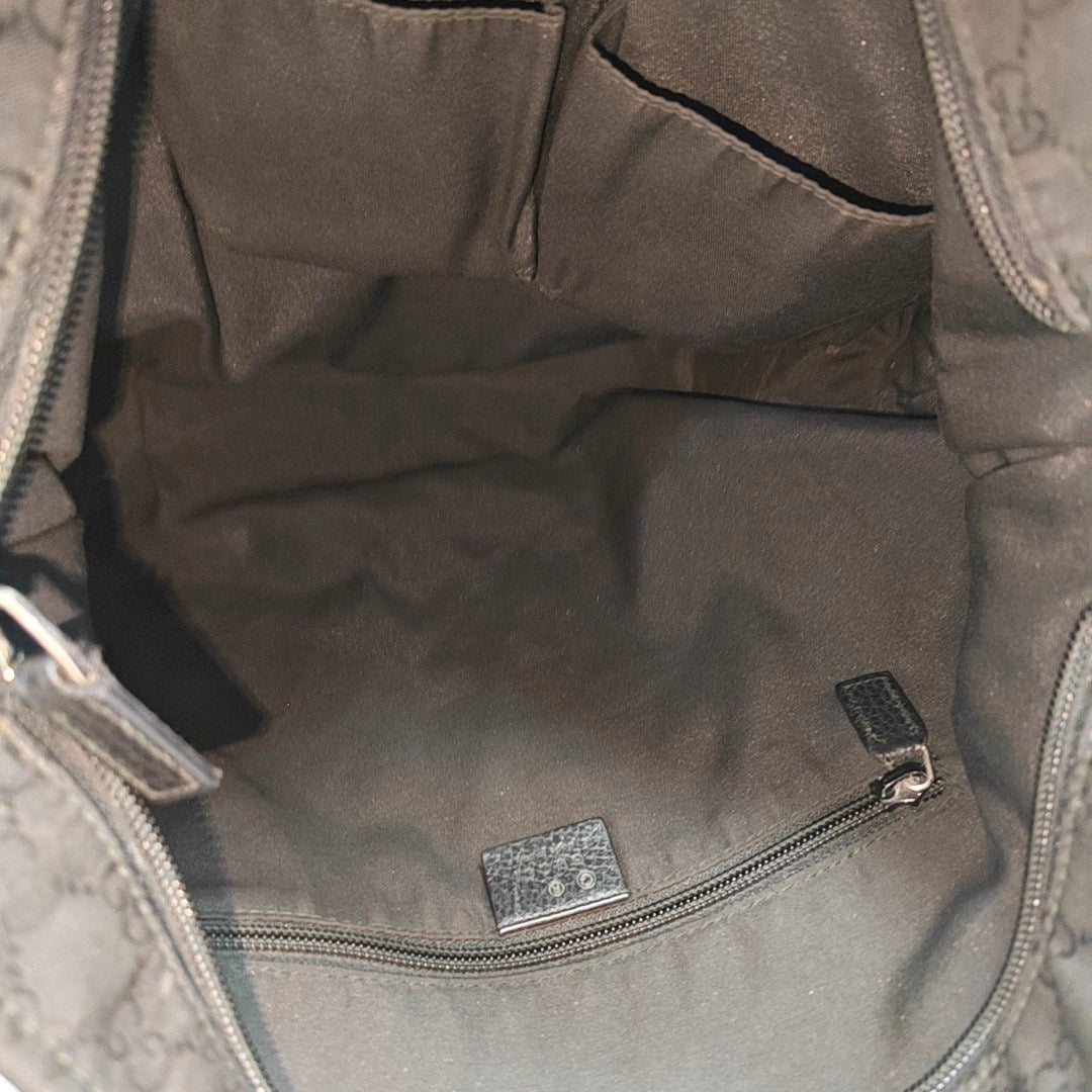 GG Supreme Monogram Nylon Black