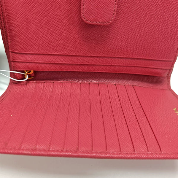 Saffiano Calfskin Wallet Pink