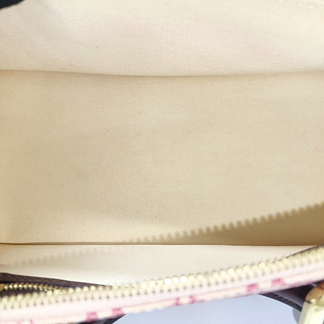 Authenticated pre-owned  ALMA Monogram Canvas Pink - Top Handle Bag at Looply