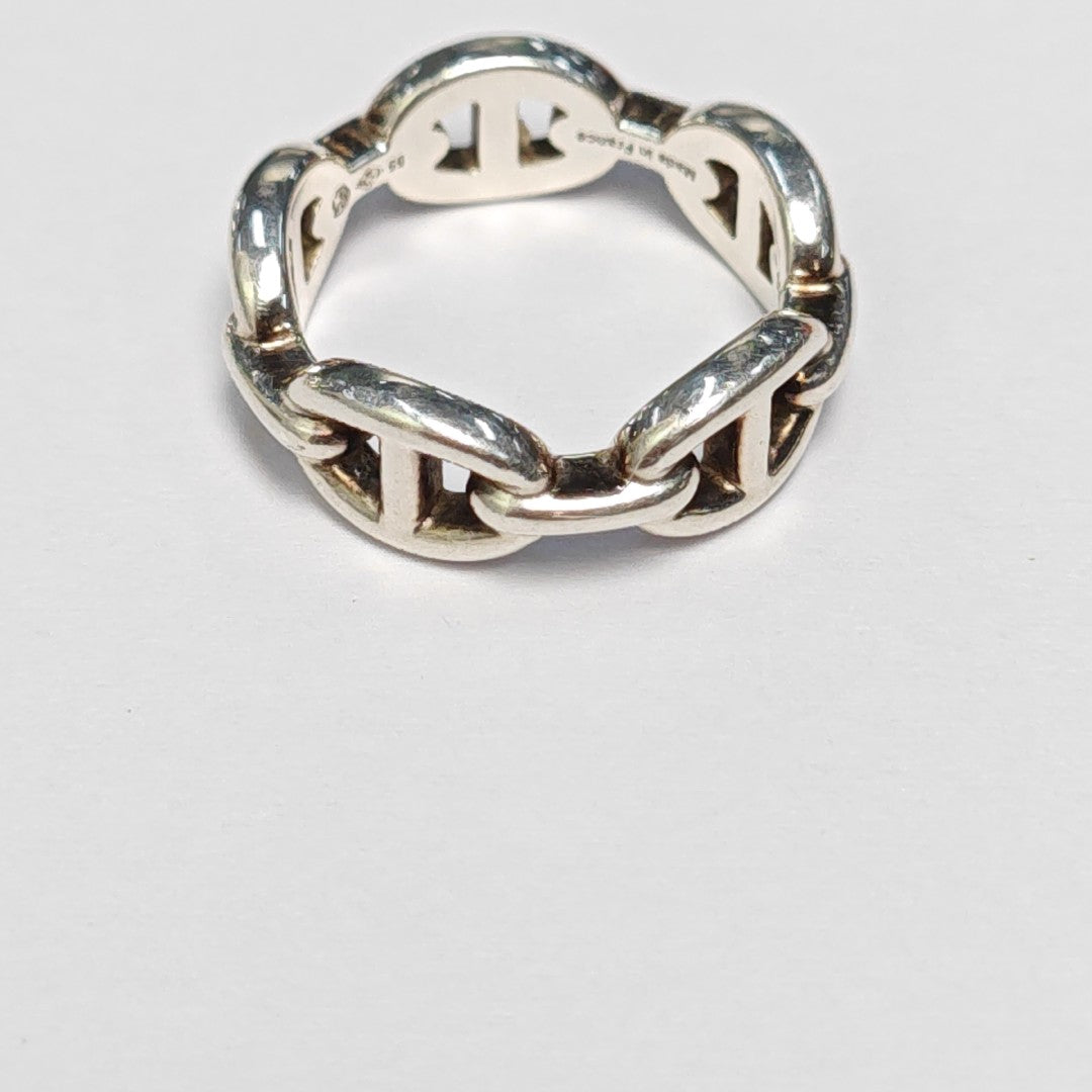 Chaine D'ancre Enchainee 925 Sterling Silver Ring EU 55