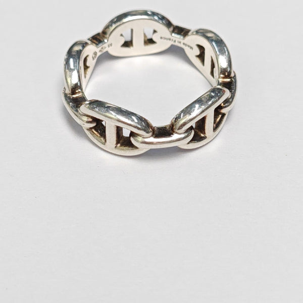 Chaine D'ancre Enchainee 925 Sterling Silver Ring EU 55