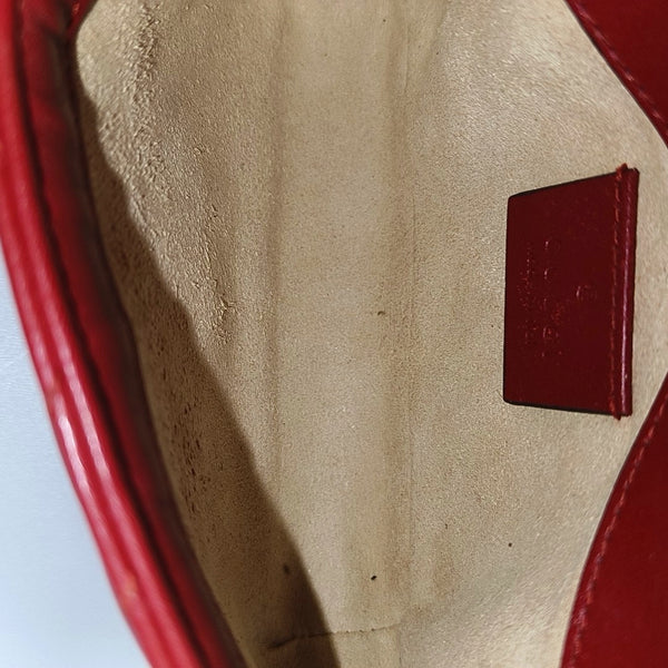 GG Marmont Mini Quilted Calfskin Red
