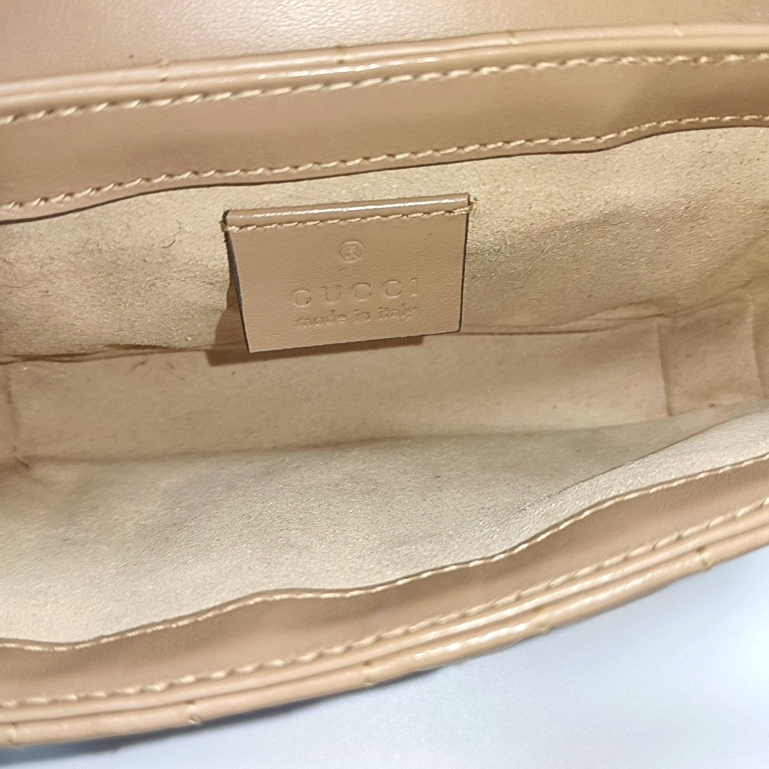 GG Marmont Mini Quilted Calfskin Pink