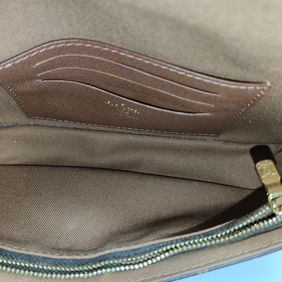 IVY Monogram Coated Canvas Brown