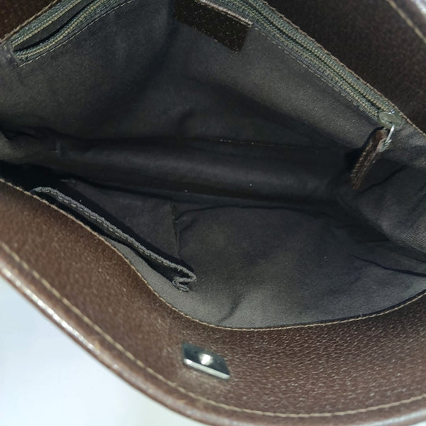 Monogram Canvas Shoulder Bag Brown
