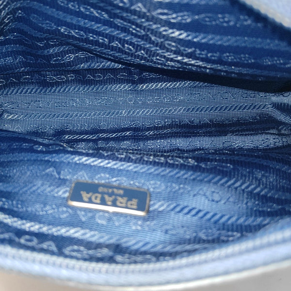 Authenticated pre-owned  Re-Edition2000 Mini Nylon Blue - Top Handle Bag at Looply