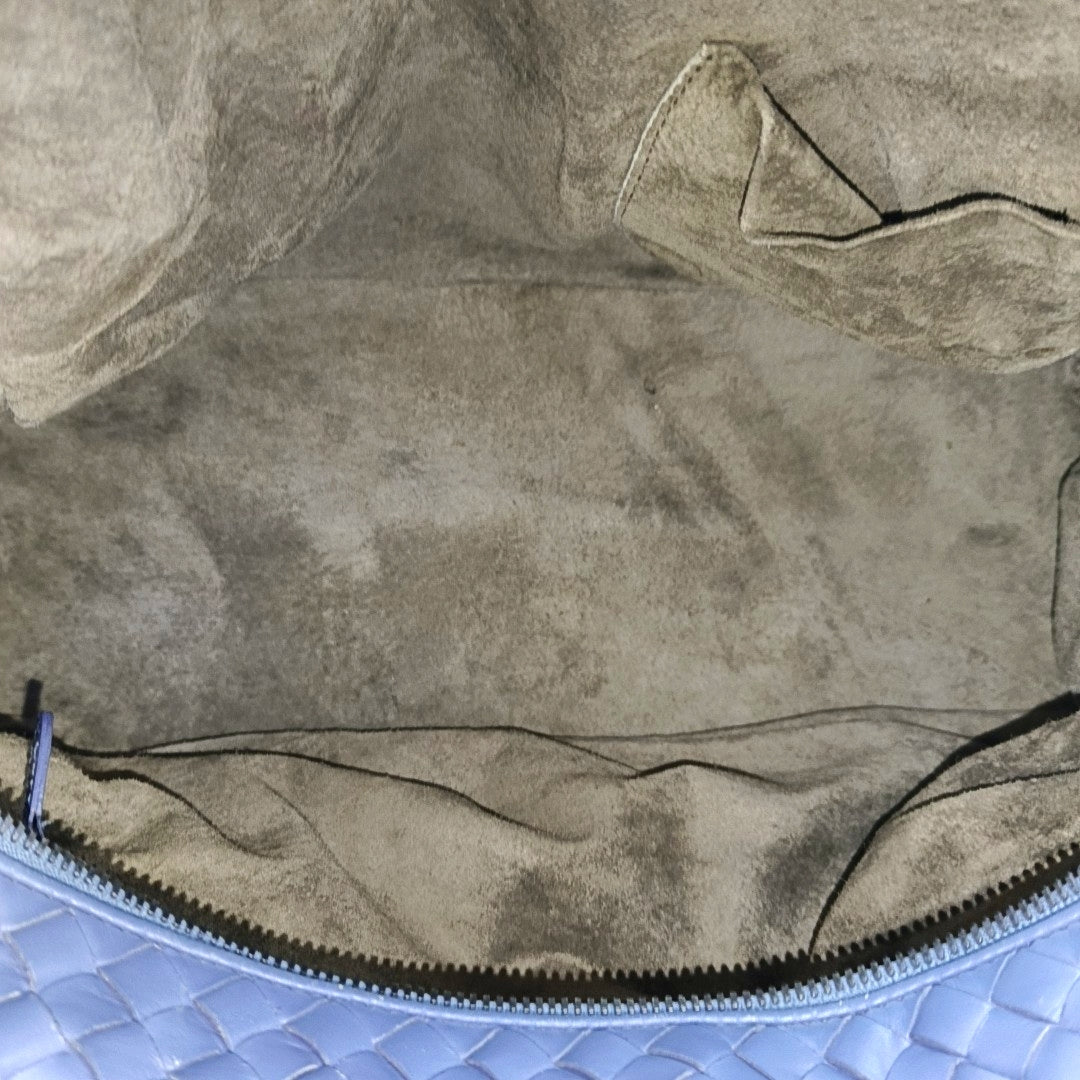 Calfskin Top Handle Bag Blue